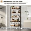 67 Inch Tall Bookshelf, 5-Tier Bookcase with Open Shelves, Farmhouse Wood Storage Rack with Adjustable Feet, for Office, Living Room - 4 of 4