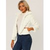 INSPIRE CHIC Women's Collar Warm Winter Outwear Cropped Faux Fur Fluffy Coat - 3 of 4