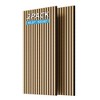 Hrinhom 2Pcs Wall Panels,45.3"X23.6" Wood Look Acoustic Slat Wall Paneling,Sound proof 3D Wall Panels - 2 of 4