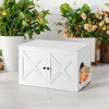 Cat Litter Box Enclosure - Hidden Furniture with Removable Divider - Indoor Cat House,  End Table - 31.5 x 20.9 x 19.7 Inches - 3 of 4