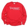 Simply Sage Market Teaching Fills My Heart Cursive Garment Dyed Long Sleeve - 2 of 4