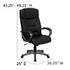 Emma and Oliver High Back Black LeatherSoft Executive Swivel Office Chair with Lip Edge Base - 4 of 4