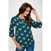 WEST K Women's Sophia Three Quarter Sleeve Blouse - 2 of 4