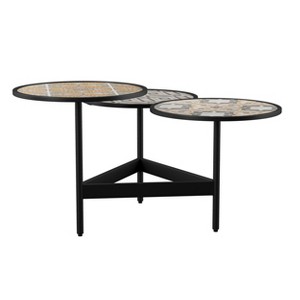 Lorengo Outdoor 3-Tier Cocktail Table - OD1129100 - Multicolored - SEI - 1 of 4