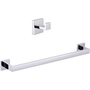 Mixxidea Square Towel Hook Bundle with Towel Bar - 1 of 4