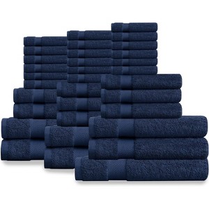 Delara Organic Cotton Luxuriously Plush Bath Towel Set, GOTS & Oeko-TEX Certified, Soft, Quick Dry & Ultra-Absorbent - 1 of 4