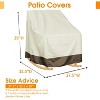 Rocker Chair Cover  420D Waterproof Patio Outdoor 2 Piece Set - 2 of 4