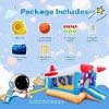 6 in 1 Inflatable Bounce House, Inflatable Bouncer for Kids Target Ball Basketball Slide with Blower, Tunnels, Climbing, Jumping All in One Castle - 3 of 4