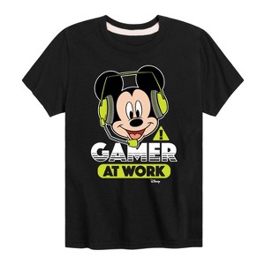 Boys' - Disney - Gamer At Work Short Sleeve Graphic T-Shirt - 1 of 4