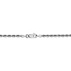Black Bow Jewelry 2.75mm 10k White Gold D/C Quadruple Rope Chain Bracelet - 4 of 4