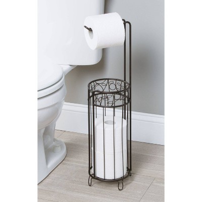 Twigz Ivy Scroll Roll Stand Plus Bronze - iDESIGN, Yellow