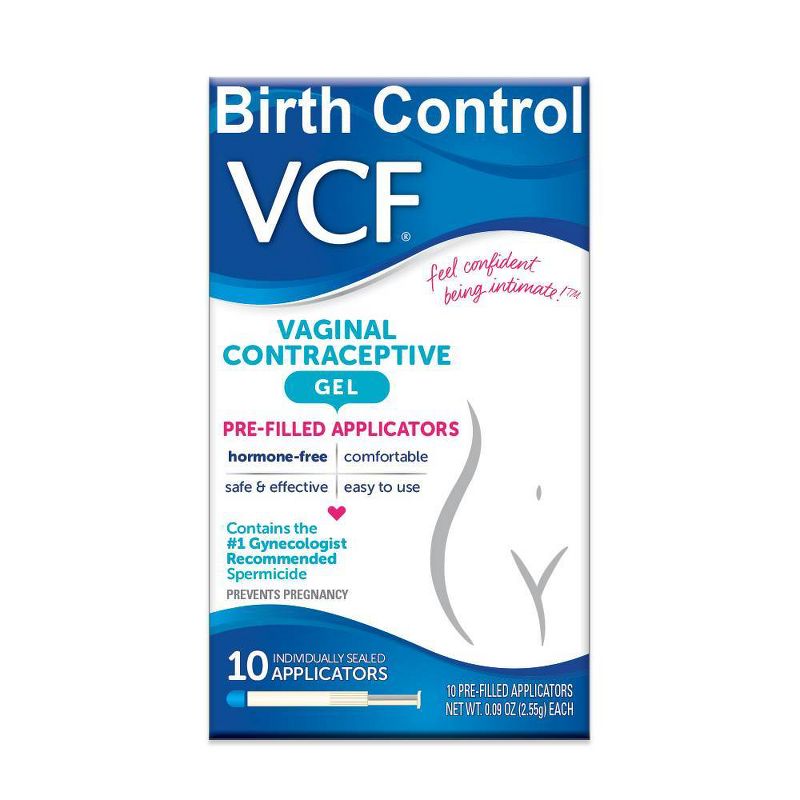VCF Contraceptive Fragrance free Gel Pre-Filled Applicators - 10ct, 1 of 6