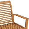 Garden Bench Teak Brown Fine sanded teak hardwood 44.1 in Durable - 4 of 4