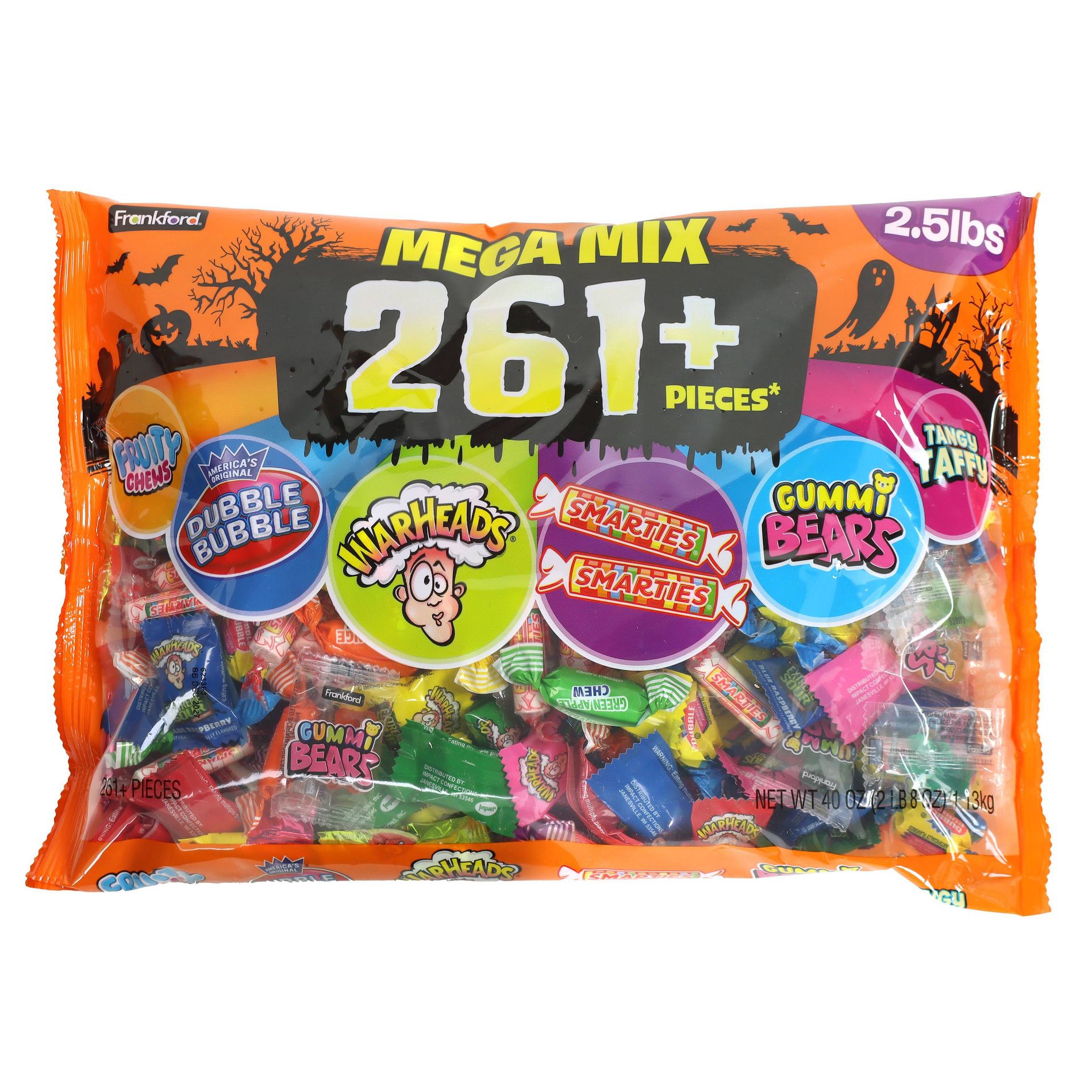 Frankford Mega Brands Halloween Candy Mix Bag - 40oz/261+pcs