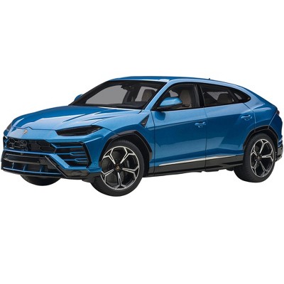 Lamborghini Urus Blu Eleos Blue Metallic 1/18 Model Car by Autoart