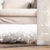 Nuloom Gynel Contemporary Shag Area Rug, Round 4', White - 3 of 4