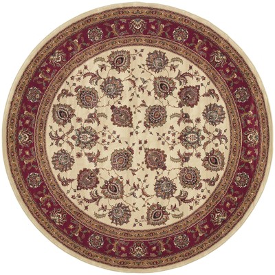 Oriental Weavers Ariana 117J3 Ivory/ Red Indoor Area Rug - 6' Round