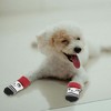 Unique Bargains Dog Cats Non-Slip Socks Paw Protection and Traction Black Red White 4 Pcs - 4 of 4