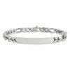 Black Bow Jewelry Men's 7mm Polished Stainless Steel Figaro Link I.D. Bracelet, 8.25 In. - 3 of 4