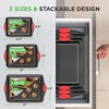 NutriChef 3pc Nonstick Carbon Steel Bakeware Set w/ Red Silicone Handles - NCSBS3S - 2 of 4