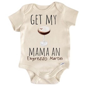 Expresso Martini Cocktail - Baby Boy Girl Clothes Infant Onesie® Funny Cute Newborn GS1 - 1 of 1
