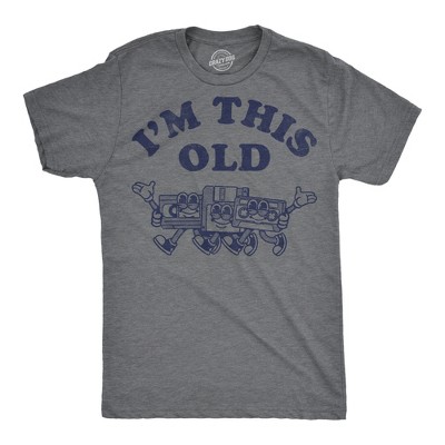 Mens Funny T Shirts Im This Old Sarcastic Retro Technology Graphic Novelty Tee For Men - Crazy Dog Men's T Shirt