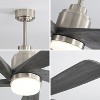 YUHAO 52 Inch Brushed Nickel Modern Dimmable LED Ceiling Fan With Light 5 Solid Wood Blades and Smart APP Control - 3 of 4