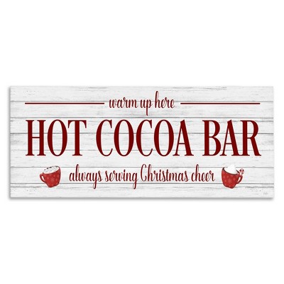 Stupell Industries Hot Cocoa Bar Winter Beverage, 48" x 20"