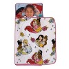 Disney Princesses Courage and Kindness Pink, Blue, and White Ariel, Tiana, Moana, Cinderella, Mulan, and Belle Toddler Nap Mat - 3 of 4