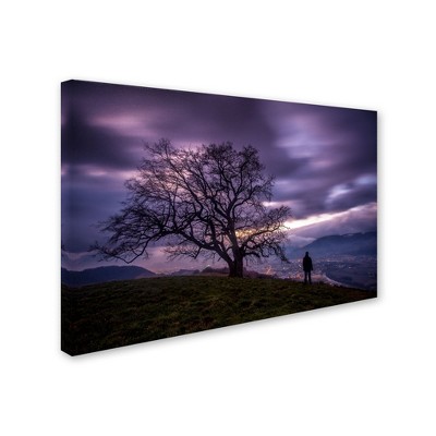 Trademark Fine Art -Mathieu Rivrin 'The Tree of Love Grenoble' Canvas Art