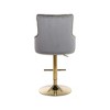 Meridian Furniture,Claude Grey Velvet Adjustable Stool - 2 of 4