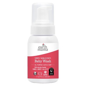 Earth Mama Simply Non-Scents Castile Baby Wash Unscented for Sensitive Skin - 6.27 fl oz - 1 of 4