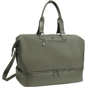 Max Studio Sport Nylon & Faux Leather Drop Bottom Duffel Bag - 1 of 4