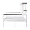 CAVINAS Full size bed for Kids, Metal Bed Frame Full with Movable Desk, Metal Grid, Shelves and Clothes Hanger for Bedroom, Living Room - 4 of 4