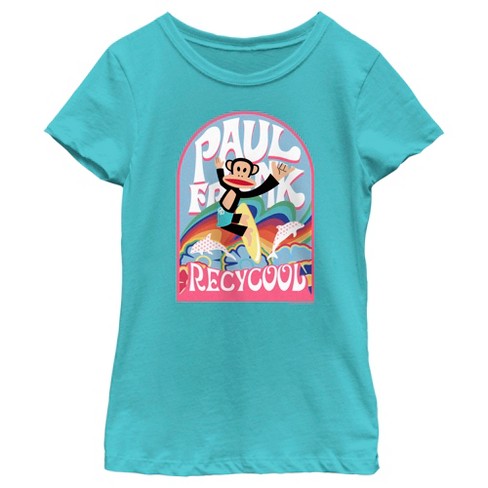 Monkey Around: Kids Green Monkey Print T-Shirts for Playful Outfits  