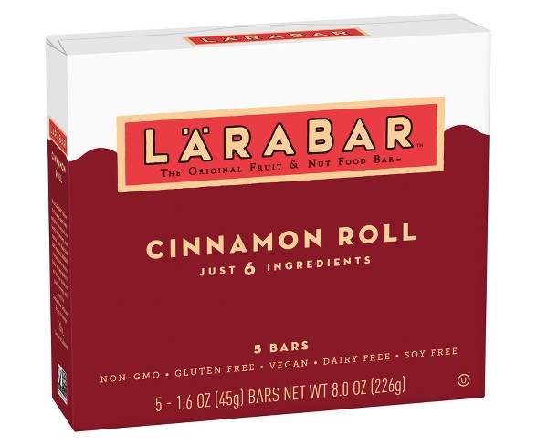 Larabar Cinnamon Roll The Original Fruit & Nut Food Bars - 8oz