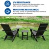 GARPROVM 2 Upgraded Folding HDPE Adirondack Chairs with Side Table Weather-Resistant For Outdoor - 4 of 4