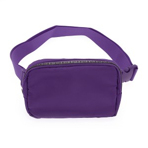 Unique Bargains Solid Color for Hiking Gym Running Waist Pack 1 Pc - 1 of 4