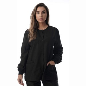 Just Love Womens Solid Jacket Uniform Coat - Nurses Scrub Labcoat - 1 of 3