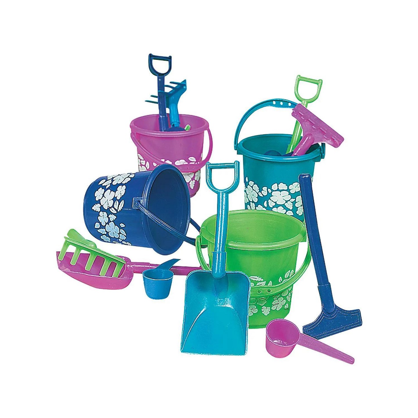 Детские куклы Fun Express Mini Hibiscus Beach Playsets - 12 Pc. — фото 1