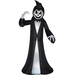 Gemmy Animated Airblown Inflatable Reaper, 9.5 ft Tall, Black - 1 of 4