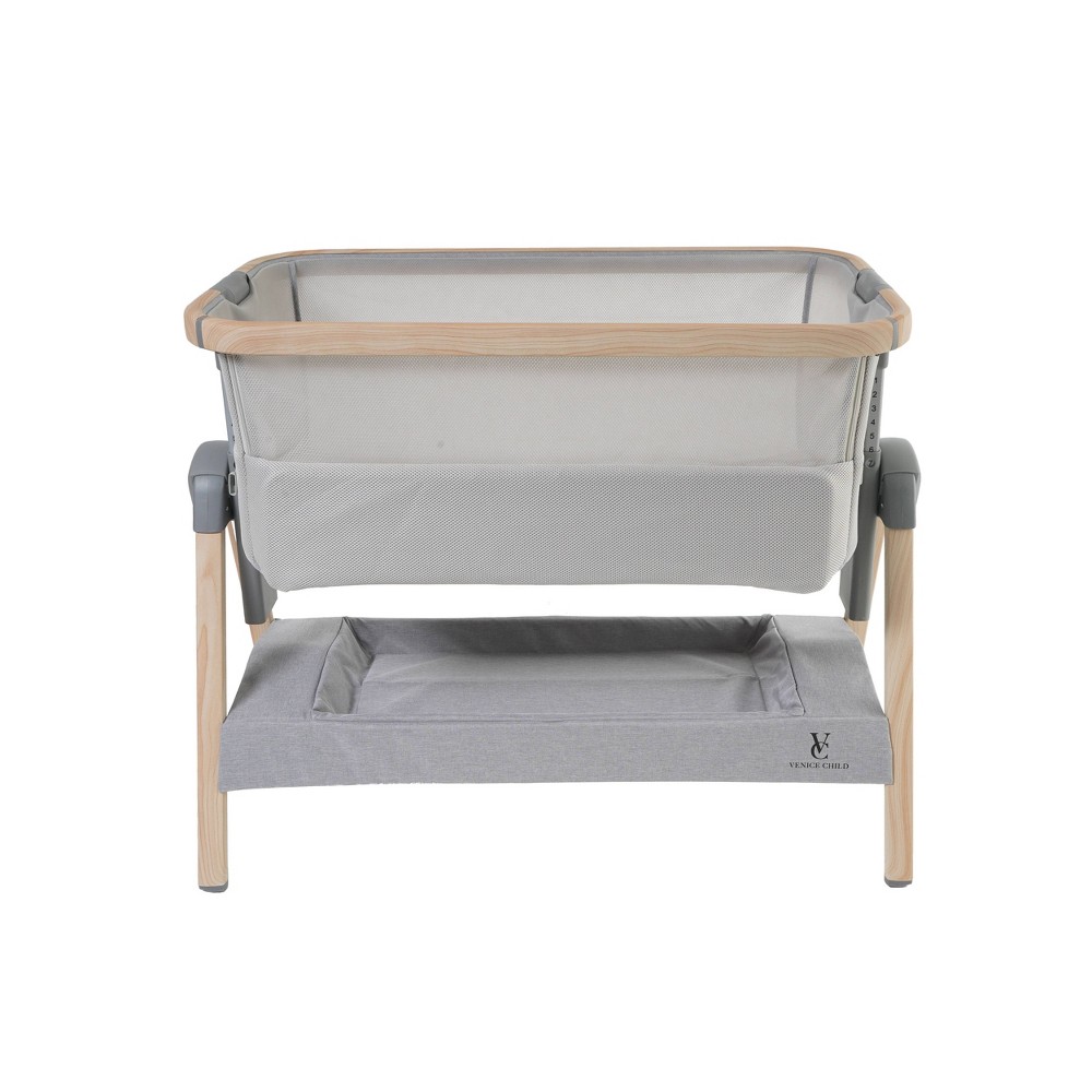 Photos - Sofa Venice Child California Dreaming Bedside Bassinet - Gray Wood