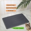 SEVOBAL Litter Box Mat with Double Layers Urine-Proof Non-Slip Litter Trapping Mat Easy Clean Kitty Litter Scatter Control, Gray, 54.5"*38.5"*2" - 2 of 4