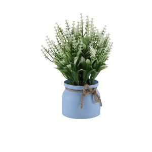 Unique Bargains Artificial Plants Tiered Festive Flower Cone Plastic 3.74"x3.74"x9.84" 1 Pc - 1 of 4