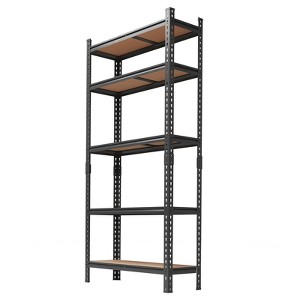 5 Tier Heavy Duty Storage Shelves,Garage Shelving  Adjustable Metal Shelving Unit, Garage Shelves for Basement, Warehouse, Pantry, Closet, Kitchen - 1 of 4