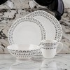 Fitz and Floyd Organic Coupe Maric 16-Pc Dinnerware Set - Floral Design, Microwave & Dishwasher Safe - Modern Porcelain Set, Set for 4 - 4 of 4