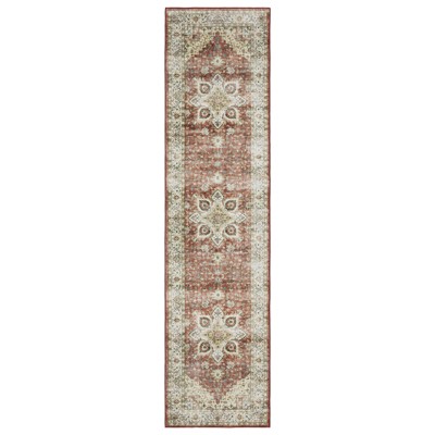 Oriental Weavers Sumter SUM01 Red/ Ivory Indoor Area Rug - 2' x 8'