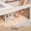 Large Hamster Cage, Hamster Habitat Cage with Split Storage Cabinet, Drawer, Openable Top with Transparent Acrylic Board for Hedgehog Small Animal - 2 of 4