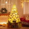 Costway 6/7.5 FT Artificial Christmas Tree with 1000/1346 Branch Tips 280/400 Lights 11 Lighting Modes - 2 of 4