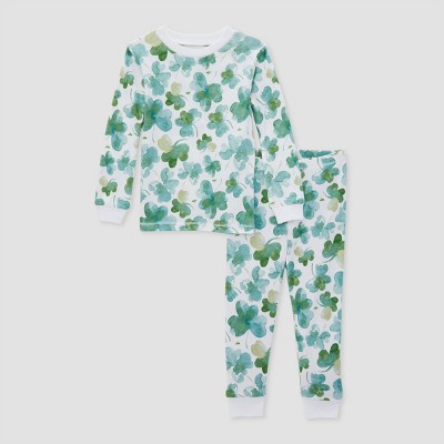 weerstand bieden Incident, evenement Vijandig Burt's Bees Baby® Kids' St. Patrick's Day 2pc Pajama Set - Emerald Green 12  : Target